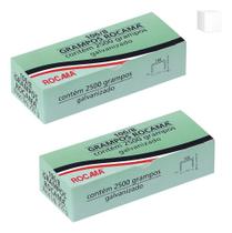 2X Rocama - Kit 2 Caixas Com 2500 Grampos 106/8 2X Rocama - Kit 2 Caixas Com 2500 Grampos 106/8