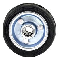 2X Roda Borracha 4 Polegadas Rolamento Rolete Até 65Kg