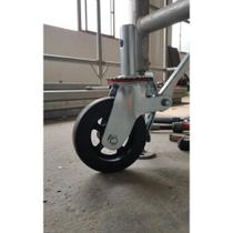 2x Rodízio Andaime Giratório 6" C/ Trava P/ 1600kg - PRETO 2x Rodízio Andaime Giratório 6" C/ Trava P/ 1600kg - PRETO