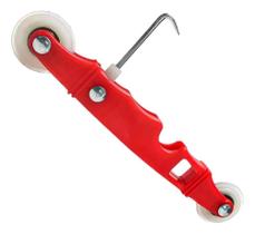 2X Rolete Aplicador Tela Mosqueteira Roldana Dupla Alumínio