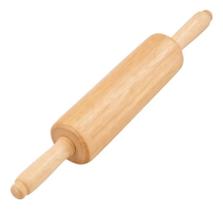 2X Rolo De Madeira Para Abrir Massas Com Cabo Macarrão Pão B