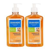 2x Sabonete Líquido de Glicerina Granado Bebê Camomila 500ml - 2x Sabonete Líquido de Glicerina Granado Bebê Camomila 500ml -