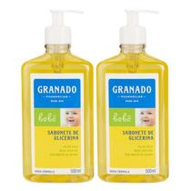 2x Sabonete Líquido de Glicerina Granado Bebê Tradicional 500ml - 2x Sabonete Líquido de Glicerina Granado Bebê Tradicional 500ml -
