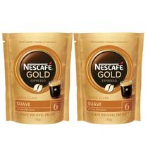 2x Sache Café Solúvel Nescafe Gold Intensidade 6 Espresso Suave 40g - 2x Sache Café Solúvel Nescafe Gold Intensidade 6 Espresso Suave 40g -