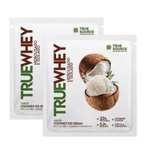 2x Sachê True Whey Proteína Coconut Ice Cream True Source 32g
