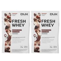 2x Sache Whey Protein Fresh Dux Chocolate Belga E Avela 29g