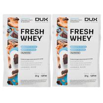2x Sache Whey Protein Fresh Dux Chocolate E Pasta de Amendoim 29g