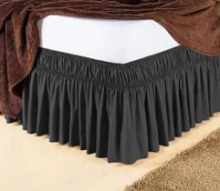 2X Saia Box De Malha Ajustavel Cor Preto 2X Saia Box De Malha Ajustavel Cor Preto