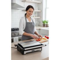 2x Sanduicheira e Grill 1000W Inox 180º Antiaderente Elétric