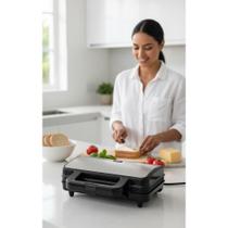 2x Sanduicheira e Grill Inox 900W 110V Aberta 180º