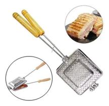 2X Sanduicheira Rápida De Fogão Forma Bauru Lanches Em Alumí