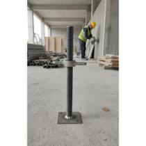 2x Sapata Andaime Regulável 45cm Segurança Nivelamento