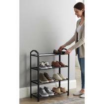 2x Sapateira Organizadora Plástico 8 Pares Branca Compacta
