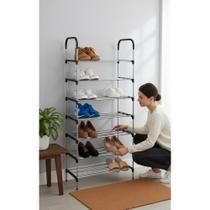 2x SAPATEIRA VERTICAL 7 ANDARES PRETO 21 PARES