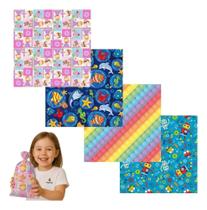 2X Saquinho Presente Grande Sortido 50 Unidades 30X44 Infant