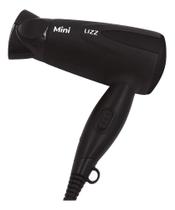 2X Secador De Cabelo Lizz Mini Preto 1200W Viagem