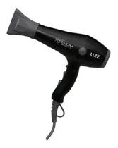 2X Secador De Cabelo Lizz Titanium Black Preto E Cinza Cor P