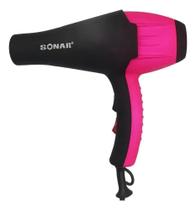 2X Secador De Cabelo Sonar Profissional 8.600W Rosa E Preto