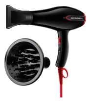 2X Secador E Difusor Cachos Mondial Turbo Color Red 1900W/20