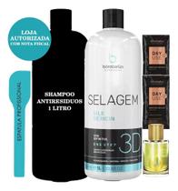 2X Selagem 3D Bórabella Sem Formol 1L + Shampoo 1L 2X Selagem 3D Bórabella Sem Formol 1L + Shampoo 1L