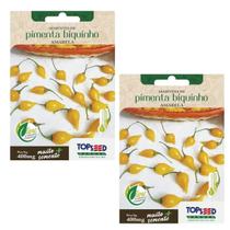 2X Semente Pimenta Biquinho (Amarela) TOPSEED 2X Semente Pimenta Biquinho (Amarela) TOPSEED