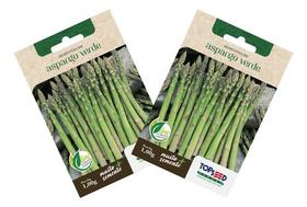 2x Sementes Aspargo Verde Topseed Alta Qualidade Germinação