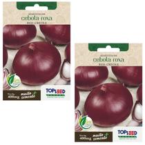 2X Sementes de Cebola Roxa (Red Creole) TOPSEED 2X Sementes de Cebola Roxa (Red Creole) TOPSEED