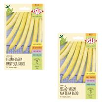 2X Sementes de Feijão-Vagem Manteiga Baixo ISLA 2X Sementes de Feijão-Vagem Manteiga Baixo ISLA