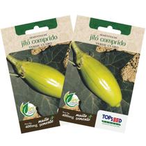 2X Sementes de Jiló Comprido (Verde Claro) TOPSEED