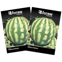 2X Sementes de Melancia Redonda Crimson Sweet FELTRIN