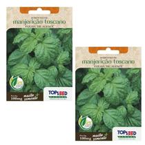 2X Sementes Manjericão Toscano (Folha de Alface) TOPSEED
