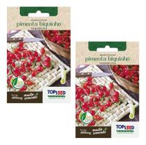 2x Sementes Pimenta Biquinho Vermelha Alta Germinação 400mg