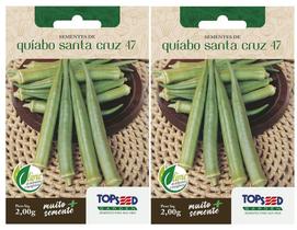 2X Sementes Quiabo Santa Cruz TOPSEED