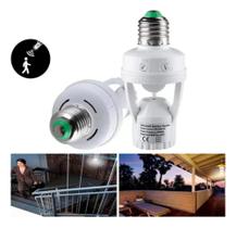 2X Sensor De Presença Com Fotocélula Para Lâmpada Soquete E2 2X Sensor De Presença Com Fotocélula Para Lâmpada Soquete E2