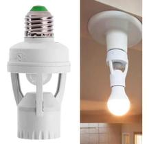 2X Sensor De Presença Com Fotocélula Soquete Lâmpada Bocal E 2X Sensor De Presença Com Fotocélula Soquete Lâmpada Bocal E