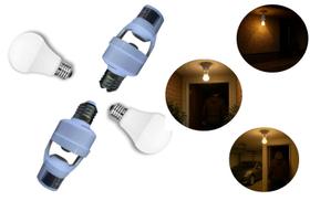 2X Sensores Presença Fotocélula com Lâmpada LED E27 Forte 2X Sensores Presença Fotocélula com Lâmpada LED E27 Forte