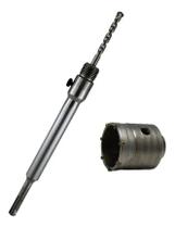 2X Serra Copo Concreto Alvenaria Haste Sds Plus 50Mm Tnt