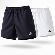 2X Shorts Summer Pro Masculino PRETO + BRANCO em Elastano com Bolsos 2X Shorts Summer Pro Masculino PRETO + BRANCO em Elastano com Bolsos
