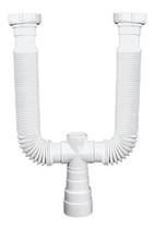 2X Sifão Duplo Branco Extensivo - Delflex