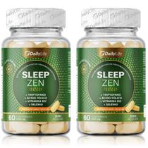 2x Sleep Zen 60comp Maracuja B12 Zero Açucar Triptofano Sono Relax 30 Noites 2x Sleep Zen 60comp Maracuja B12 Zero Açucar Triptofano Sono Relax 30 Noites