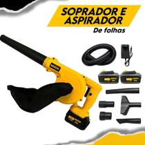 2X Soprador De Folhas Com 2 Bateria 21V Aspirador Elétrico C 2X Soprador De Folhas Com 2 Bateria 21V Aspirador Elétrico C