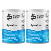 2x Spirulina Ferro Vitamina B12 Ocean Drop 240 Tabletes