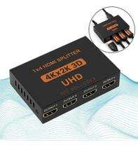 2X Splitter Distribuidor Divisor Hdmi 4K 1X4 3840P Repetidor