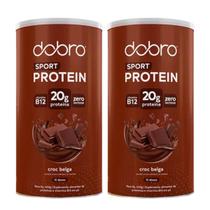 2x Sport Protein Vegana Dobro Chocolate Belga 450g