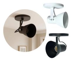 2X Spot De Sobrepor Direcionável Alumínio Teto Lâmpada E-27