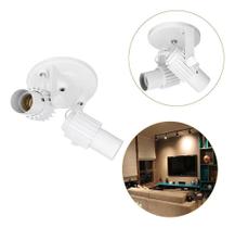 2X Spot De Sobrepor Duplo 2 Lâmpadas Branco Aleta Direcionáv 2X Spot De Sobrepor Duplo 2 Lâmpadas Branco Aleta Direcionáv