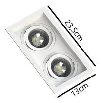 2X Spot Duplo Par20 Embutir Recuado Save Energy