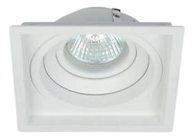 2X Spot Embutir Recuado Micro Borda Branco - Alumínio Injeta