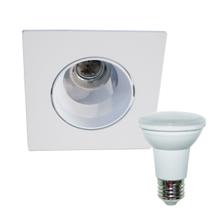 2x Spot embutir rente orientável alumínio injetado + led PAR20 7w 6000k ST092