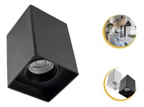 2X Spot Sobrepor Quadrat Quadrado 1X Mr16 ( 24 Horas ) Cor P